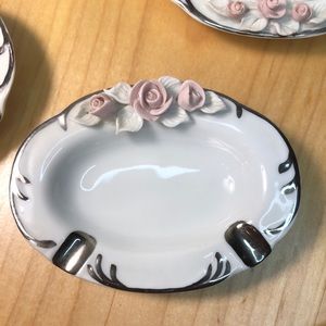 Dresden Germany ceramic ashtray trinket dishes (4)